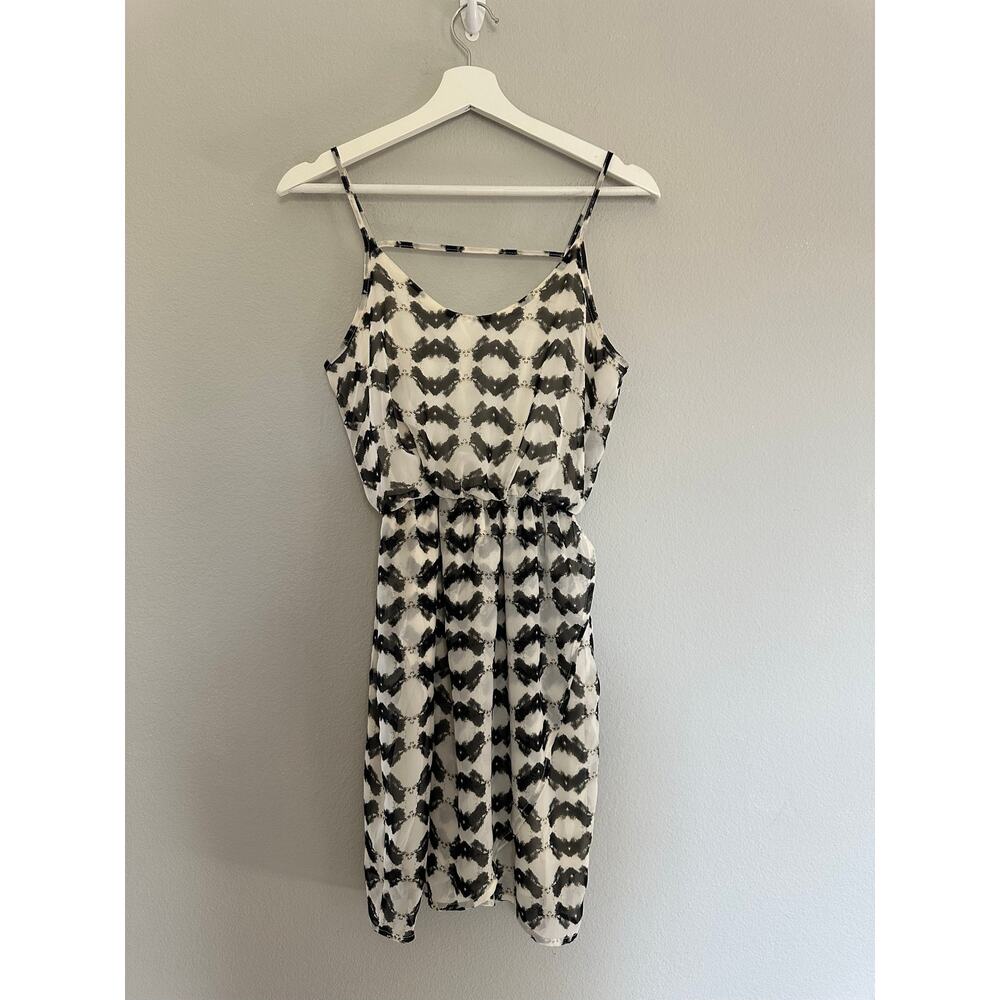 Lush Black and White Mini Dress size Small